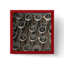 Typewriter Keys "I Love You"