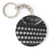 Typewriter keys keychain