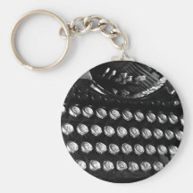 Typewriter keys keychain
