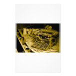 typewriter stationary stationery design