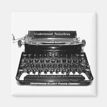 Typewriter Writer Magnet