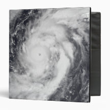 Typhoon Damrey in the western Pacific Ocean 3 Ring Binders
