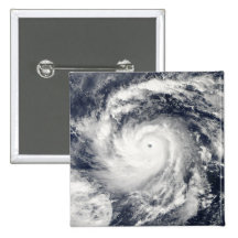 Typhoon Nida in the Pacific Ocean Pinback Buttons