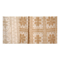 Typical azorean blanket personalized photo card