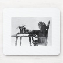 Typing Monkey Mousepads