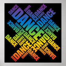Typographic Dance (Spectrum) poster