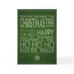 typography christmas card