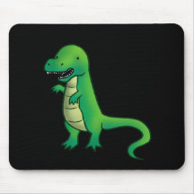 Tyrannosaurus Rex Dinosaur cartoon Mousepads