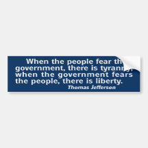Tyranny / Liberty:  Politics Bumper Sticker