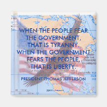TYRANNY VS. LIBERTY REFRIGERATOR MAGNETS