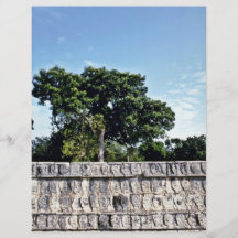 Tzompantli-Mur des crânes, Chichen Itza Prospectus En Couleur