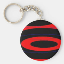 U.BLACK RED KEY CHAIN