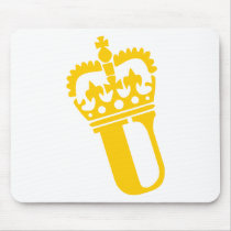U - Letter - Name Mouse Pads