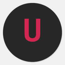 U LISTED DRUGS ROUND STICKER
