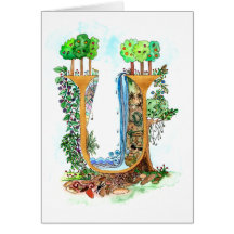 U painted card