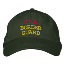 U.S.A. BORDER GUARD EMBROIDERED HAT