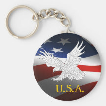 U.S.A.-  FLAG KEYCHAIN