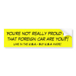 U.S.A. MADE BUMPER STICKER