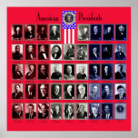 U.S.A. PRESIDENTS RED C/563 posters
