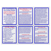 U.S. Amendments 11-27 Pocket Pamphlet / Bookmark Personalized Flyer