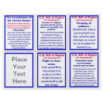 U.S. Bill of Rights Pocket Pamphlet Template Flyer