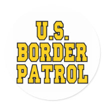 U.S. BORDER PATROL (v174) Round Stickers