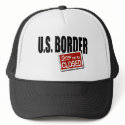 U.S. Border - Sorry We're Closed hats