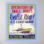 U.S. Coast Guard ~ Vintage World War 2 Poster