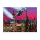 U.S. Fighter Jet over the Kremlin Post Cards