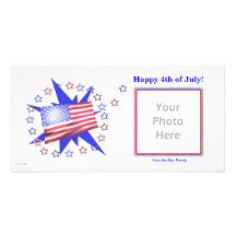 U.S. Flag Stars - 4th of July Photo Card Template