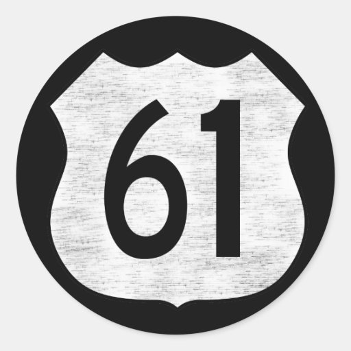 U.S. Highway 61 Route Sign Stickers