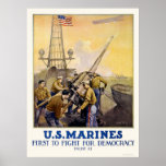U.S. Marines - First to Fight for Democracy posters