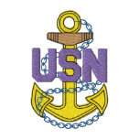 U S N Anchor #1 embroidered shirts