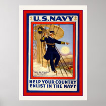 U.S. Navy ~ Vintage World War 1 Print