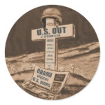 U.S. OUT stickers