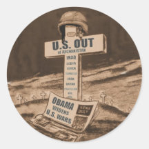 U.S. OUT STICKERS