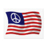 U.S. Peace Sign Flag Postcard