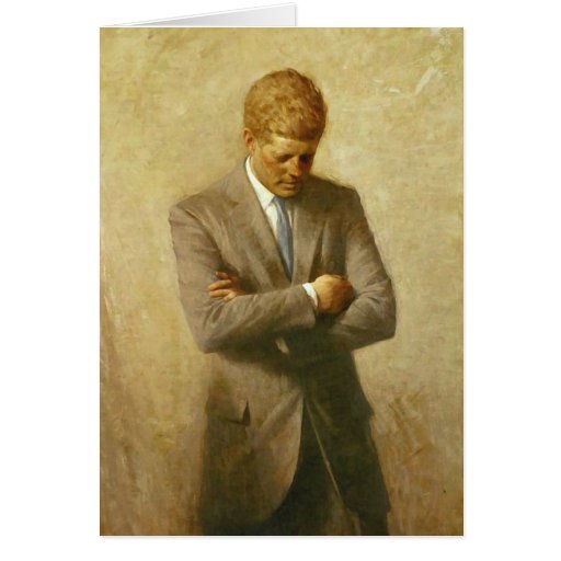 U.S. President John F. Kennedy by Aaron Shikler Greeting Cards