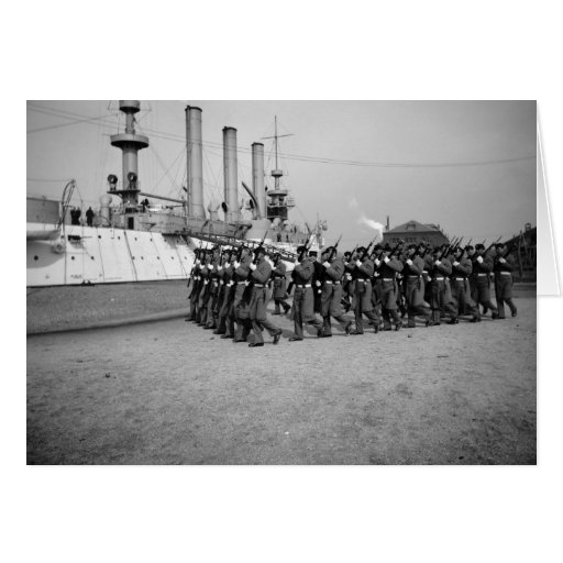 U.S.S. Brooklyn & Marine Corps Guard Company: 1897 Cards