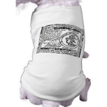 U.S. Three Dollar Bill - B/W Pet Shirt pet clothing