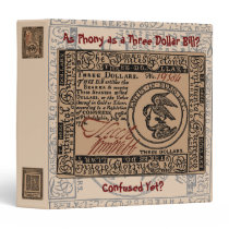 U.S. Three Dollar Bill: Confused? - Binder binders