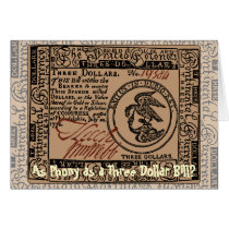 U.S. Three Dollar Bill: Confused? - Greeting Card cards