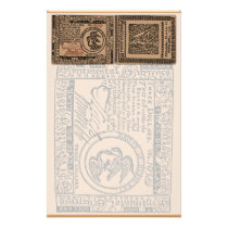 U.S. Three Dollar Bill - Stationery stationery