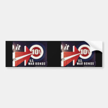U.S. War Bonds Bumper Stickers