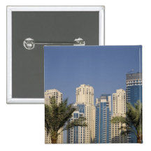 UAE, Dubai. Towers of Jumeirah Beach Residence Pin