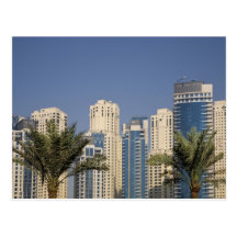 UAE, Dubai. Towers of Jumeirah Beach Residence Postcard