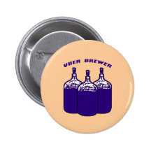 Uber Brewer Pinback Button
