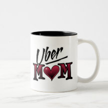 Uber Mom Red Coffee Mugs