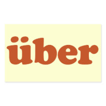 Uber Rectangular Stickers