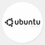 Ubuntu Linux Open Source Round Stickers